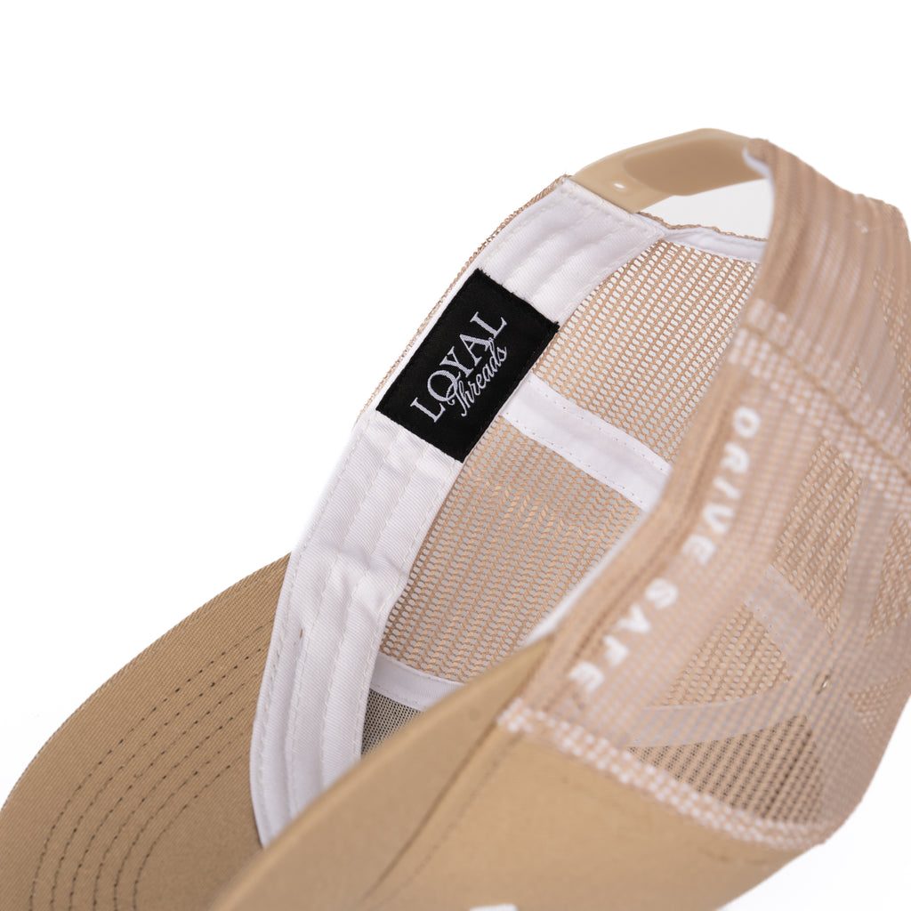 New York - Tan "Drive Safe" Trucker