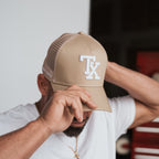 Texas TX - Tan "Drive Safe" Trucker