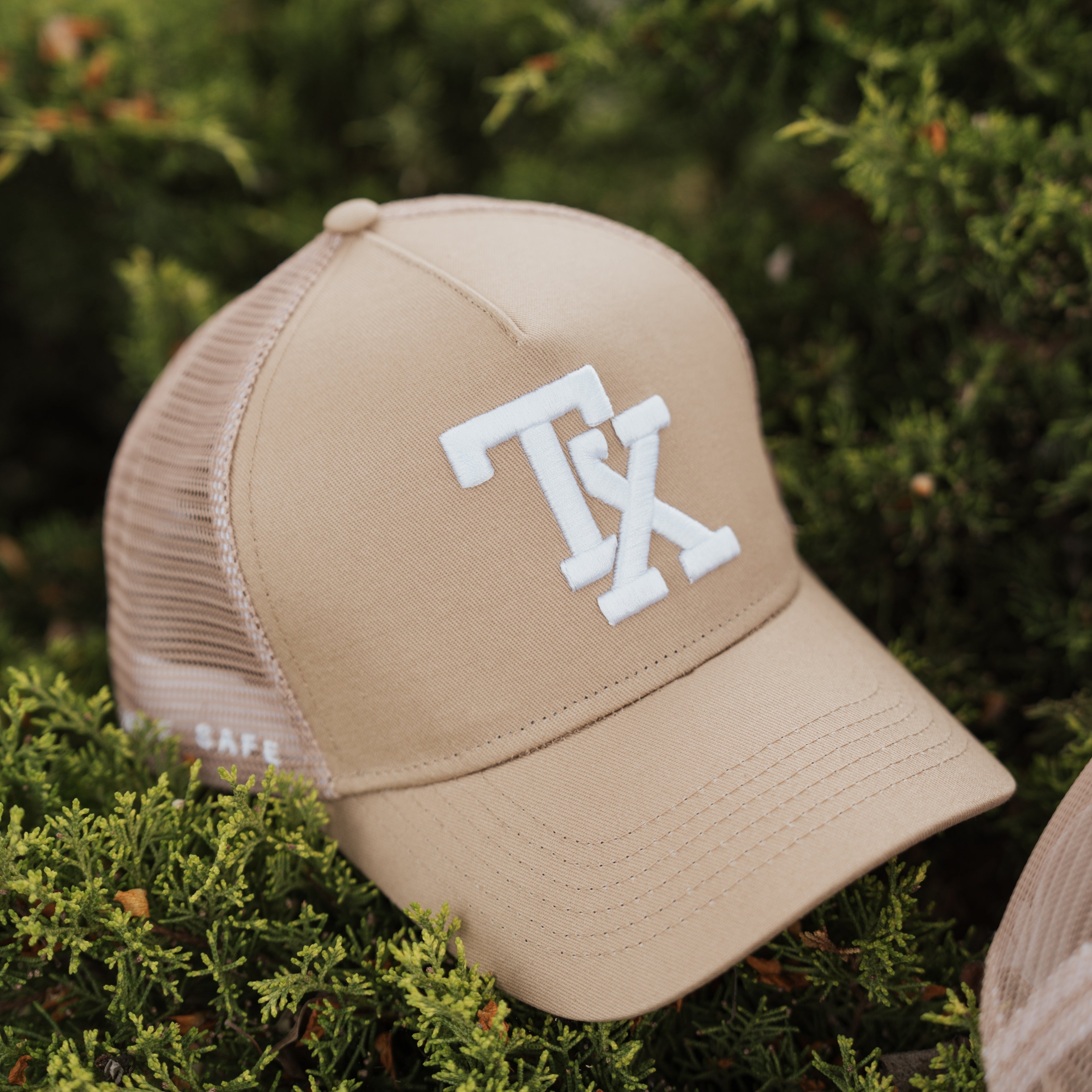 Texas TX - Tan "Drive Safe" Trucker