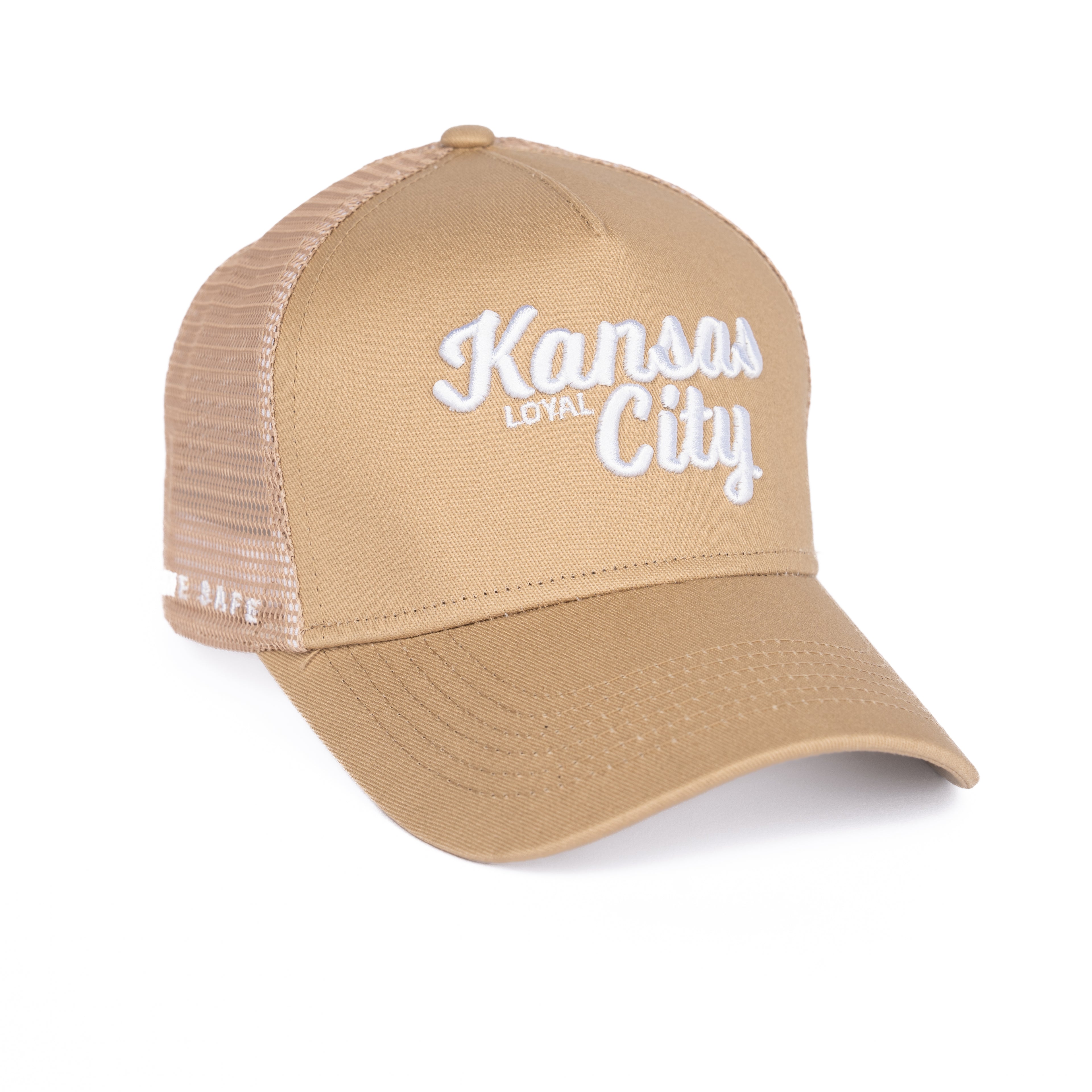 Kansas City - Tan "Drive Safe" Trucker